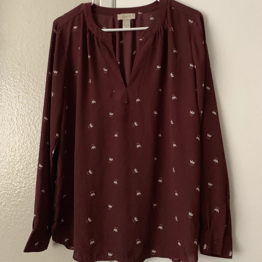 LOFT outlet floral blouse 🌼